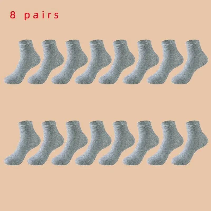 3/5/8/20 pairs of men's and women's Christmas socks, autumn and winter coral fleece casual warm mid tube socks, fashionable